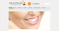 Desktop Screenshot of dr-klingler.de