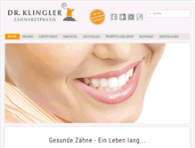 Tablet Screenshot of dr-klingler.de